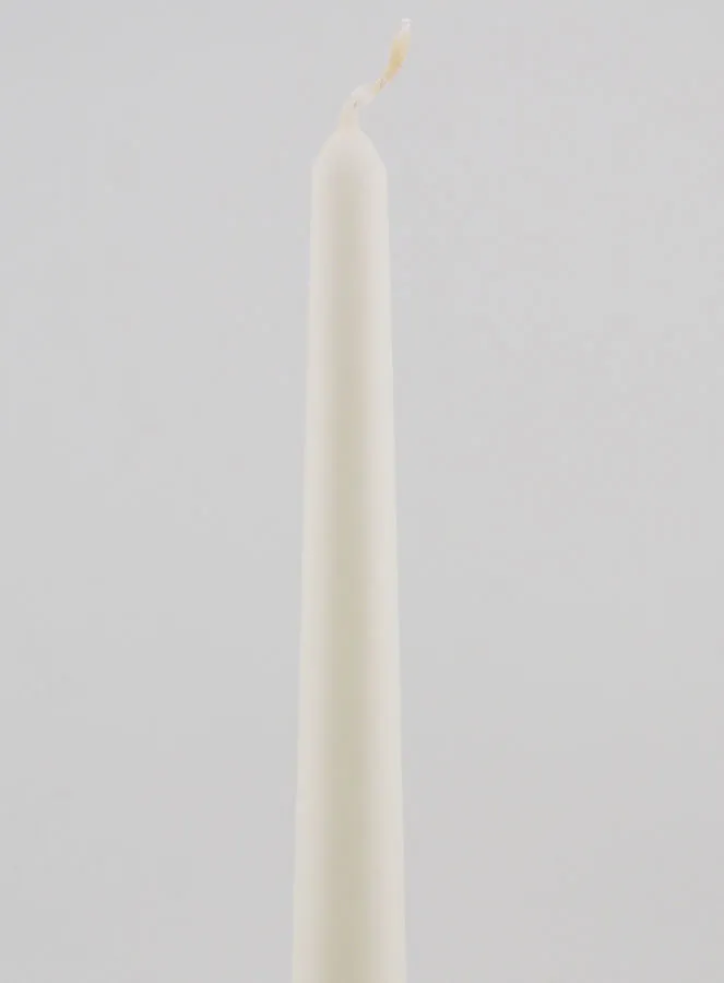 Doorgekleurde Gotische Kaars 25cm - Wit (pic 3)