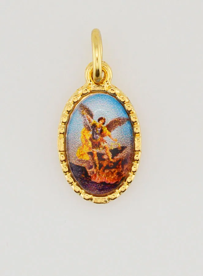 Medaillon met Gedraaide Rand 15mm - Sint Michaël (pic 1)