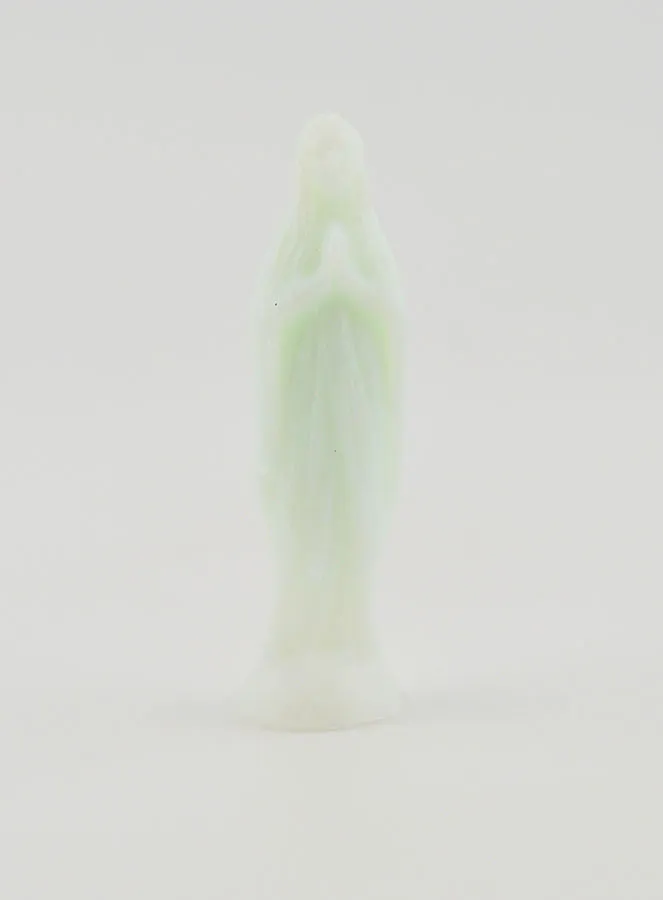 Fluorescerend Beeld Maria van Lourdes met Kaart - 8cm (pic 2)