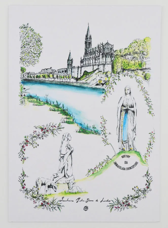 Kaart van het Heiligdom van Lourdes (pic 1)