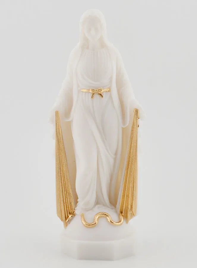 Beeld Maria Wonderdadige met Gouden Stralen - 12cm (pic 1)