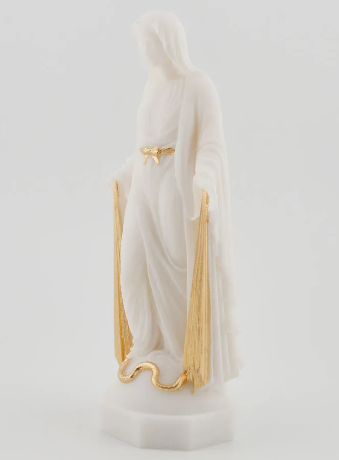 Beeld Maria Wonderdadige met Gouden Stralen - 12cm (pic 2)