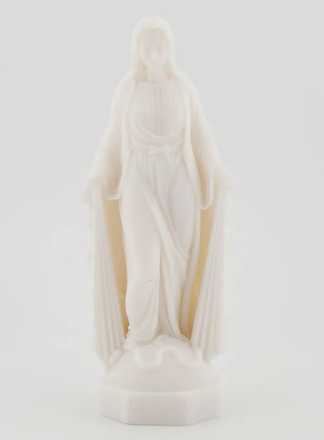 Beeld Maria Wonderdadige van Albast - 12cm (pic 1)