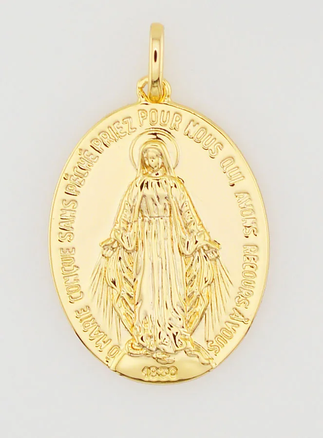 Wonderdadige Medaille 18k Verguld - 14mm (pic 3)