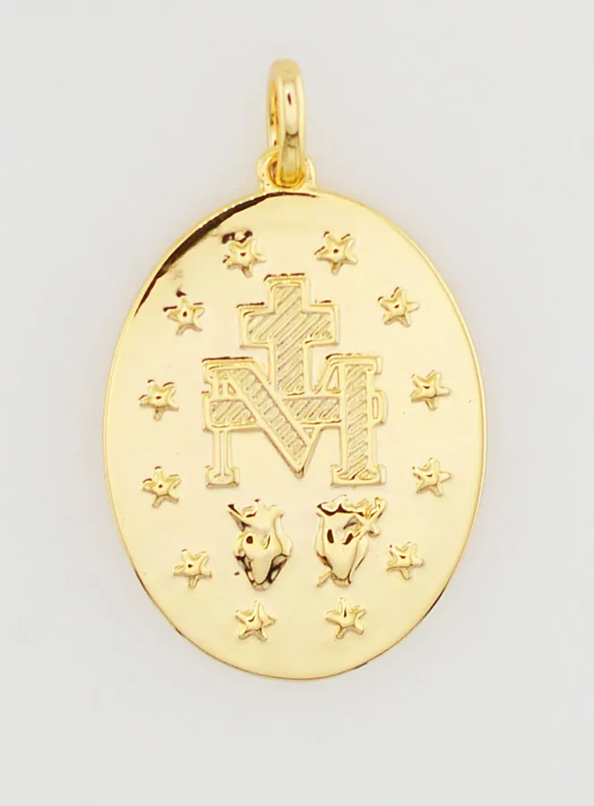 Wonderdadige Medaille 18k Verguld - 14mm (pic 4)