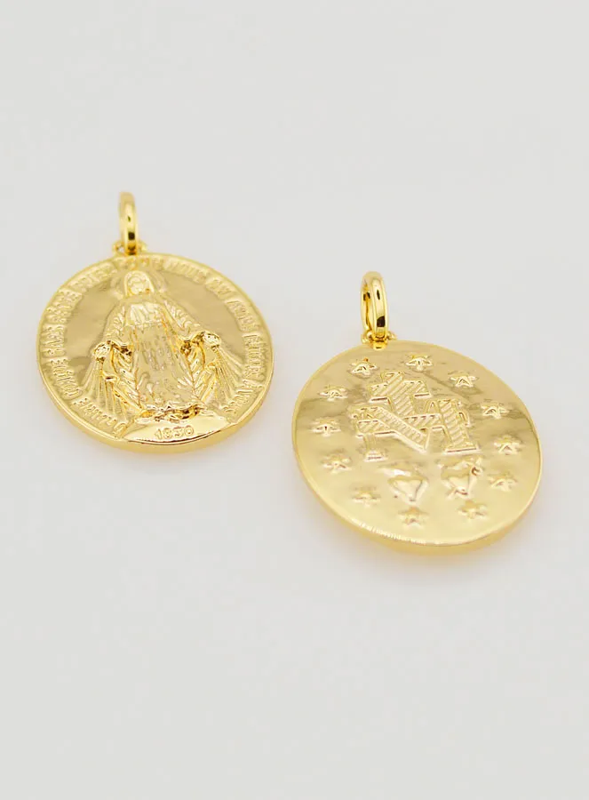 Wonderdadige Medaille 18k Verguld - 24mm (pic 2)