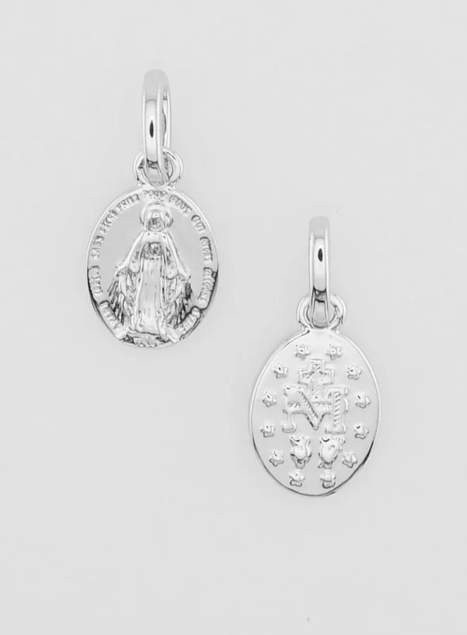 Wonderdadige Medaille Zilverkleurig Gerhodineerd - 10mm (pic 1)