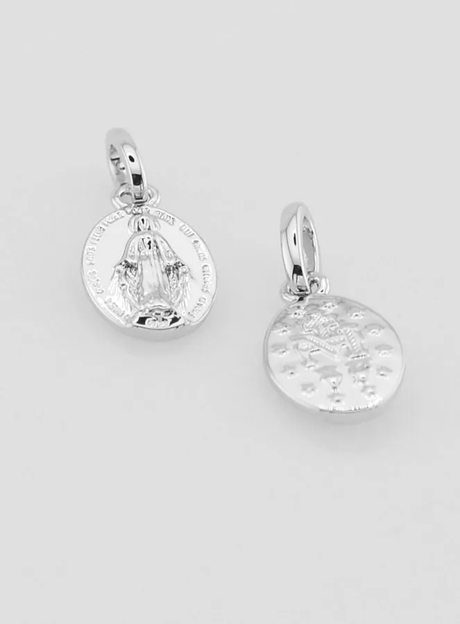 Wonderdadige Medaille Zilverkleurig Gerhodineerd - 10mm (pic 2)