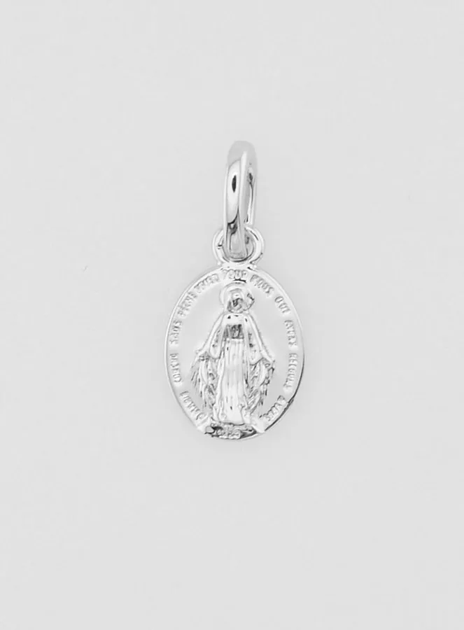 Wonderdadige Medaille Zilverkleurig Gerhodineerd - 10mm (pic 3)