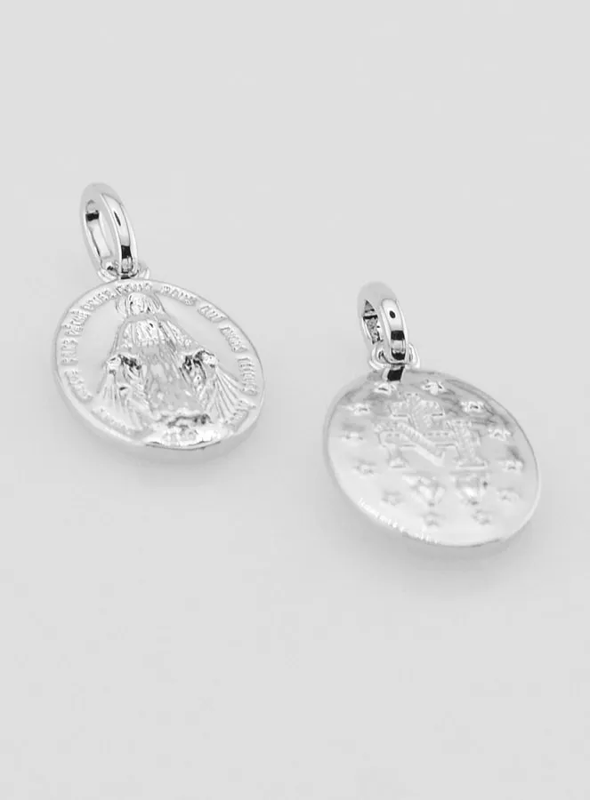 Wonderdadige Medaille Zilverkleurig Gerhodineerd - 14mm (pic 2)