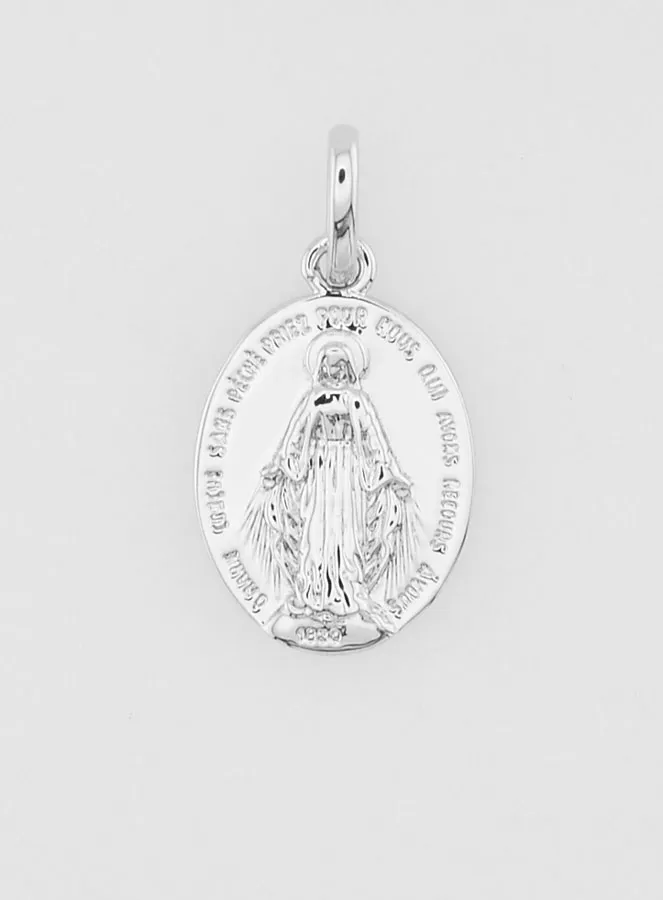 Wonderdadige Medaille Zilverkleurig Gerhodineerd - 14mm (pic 3)