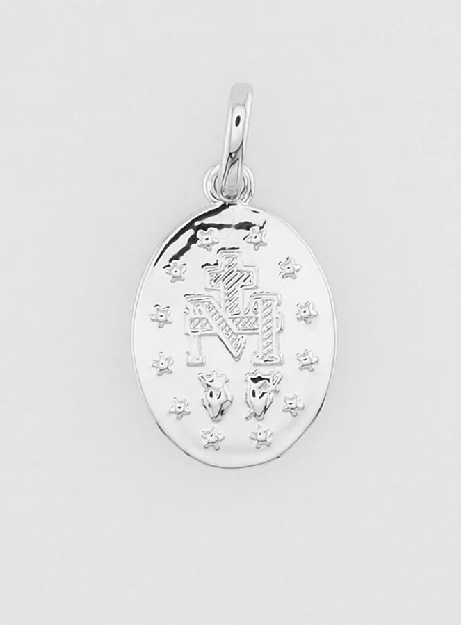 Wonderdadige Medaille Zilverkleurig Gerhodineerd - 14mm (pic 4)