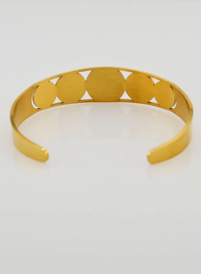 Goudkleurige Manchet Armband OLV van de Berg Karmel (pic 4)