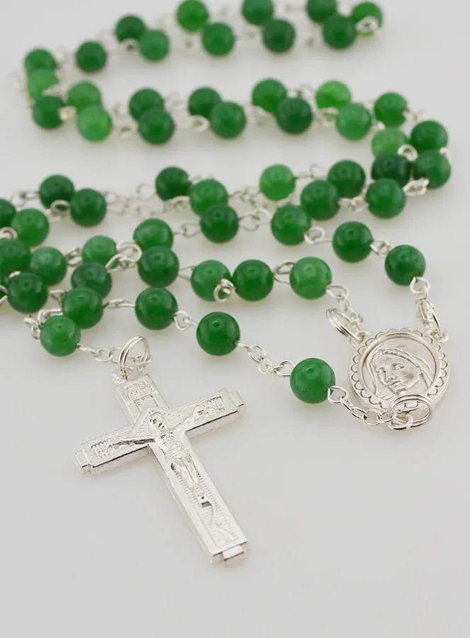 Rozenkrans van Natuurlijke Stenen - Jade (pic 2)
