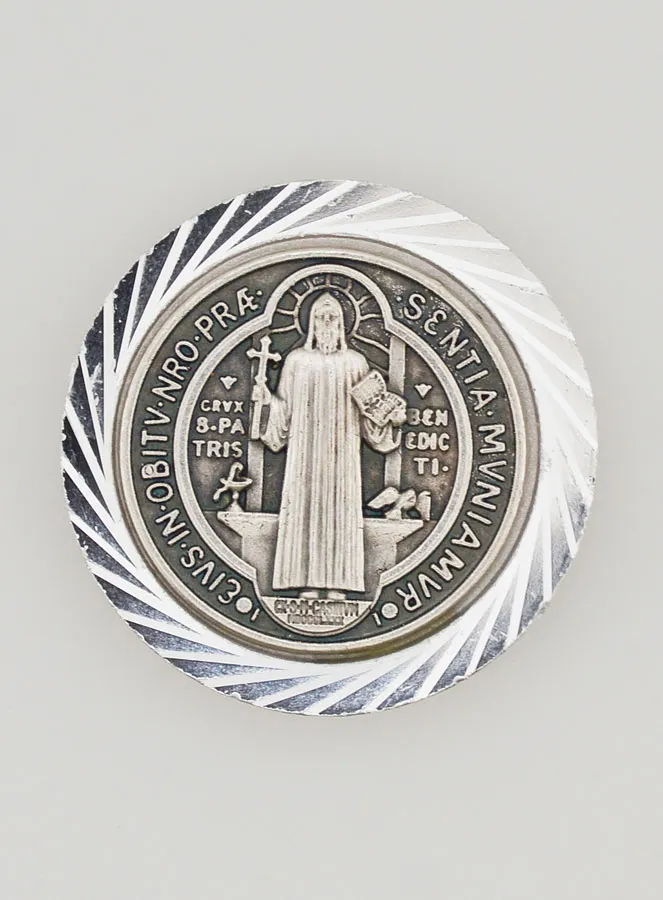 Auto Badge Magneet Heilige Benedictus - 35 mm (pic 1)