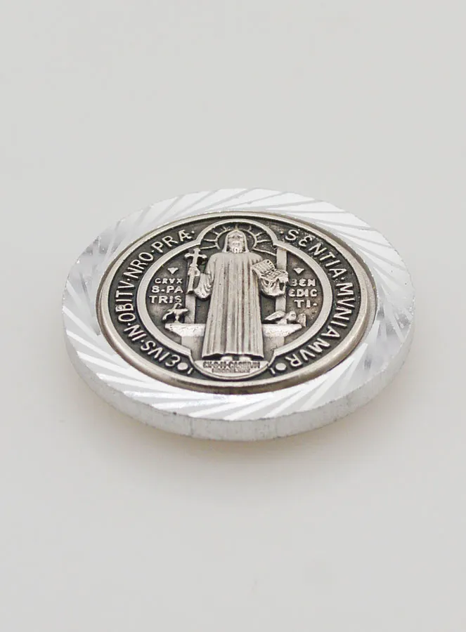 Auto Badge Magneet Heilige Benedictus - 35 mm (pic 2)