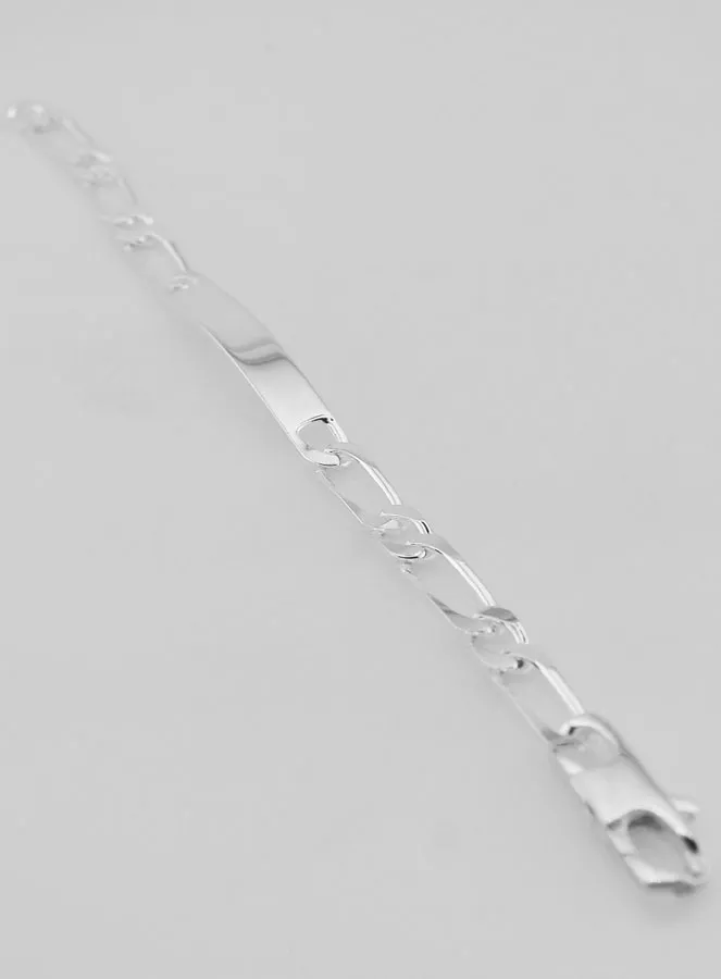 Zilveren Heren Armband - Figaro Schakels 6mm (pic 2)