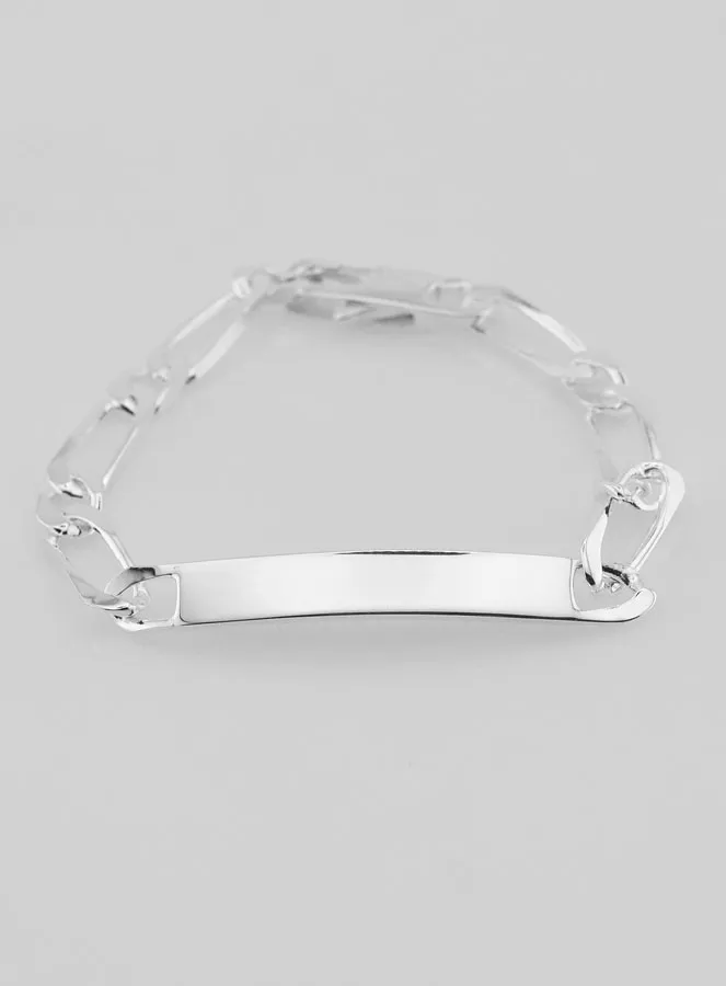 Zilveren Heren Armband - Figaro Schakels 6mm (pic 4)