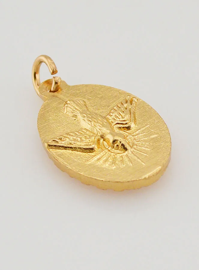 Medaille met Gedraaide Rand 25mm - Heilige Geest (pic 4)