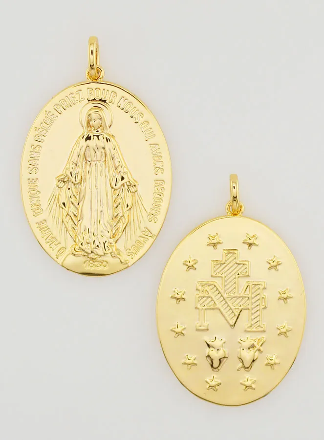 Wonderdadige Medaille 18k Verguld - 22mm (pic 1)