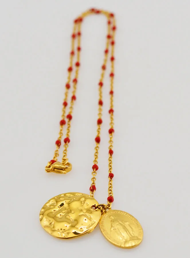 Wonderdadige Medaille en Ketting met Kralen (pic 3)
