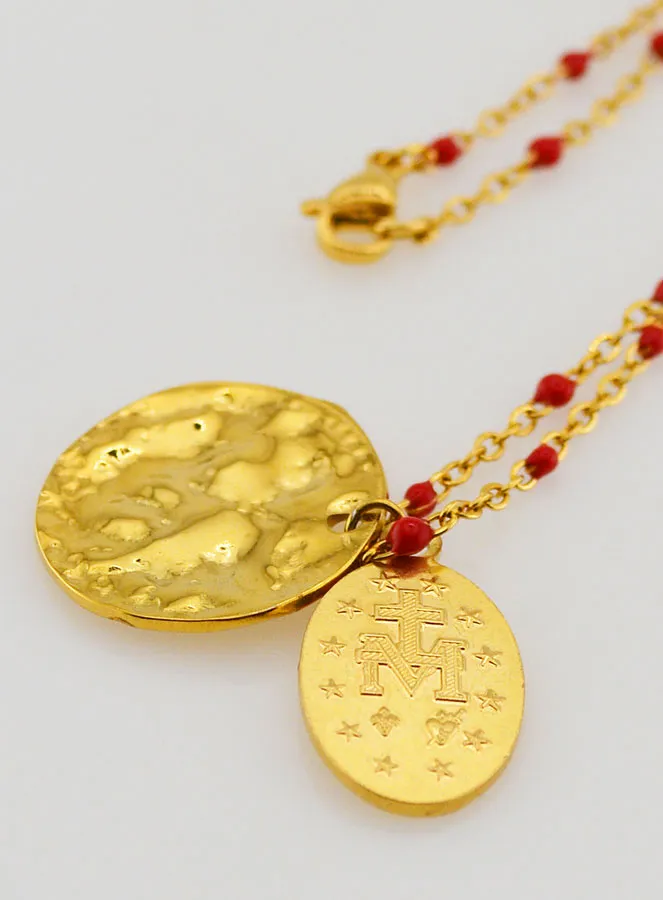 Wonderdadige Medaille en Ketting met Kralen (pic 4)