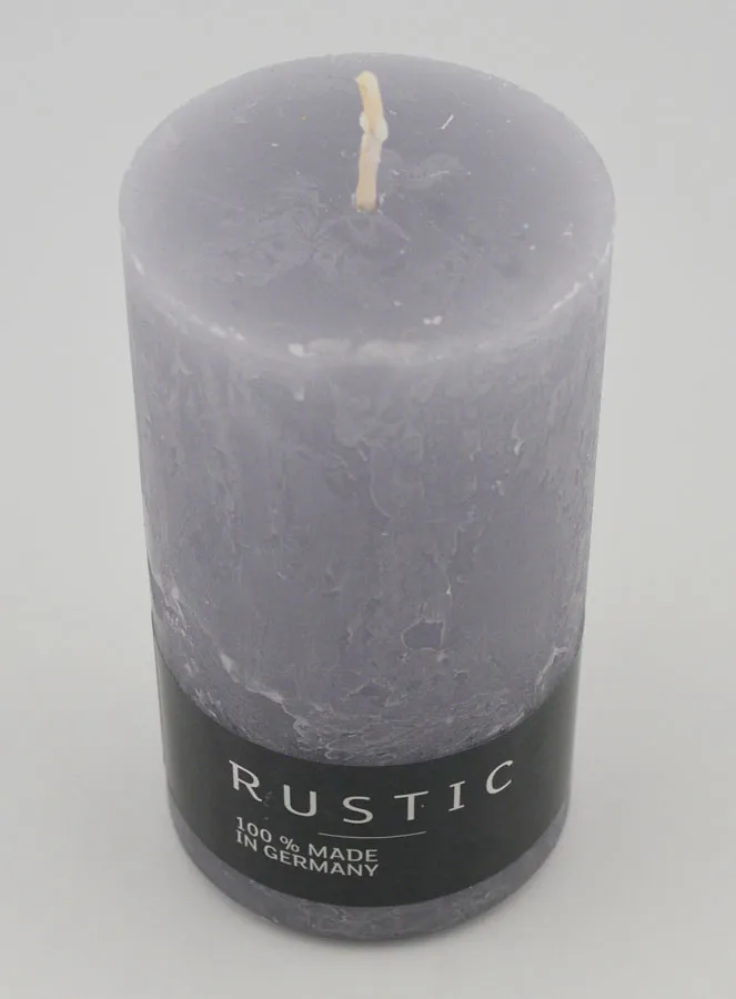 Decoratieve Kaars Rustic 38 uur - Grijs (pic 2)