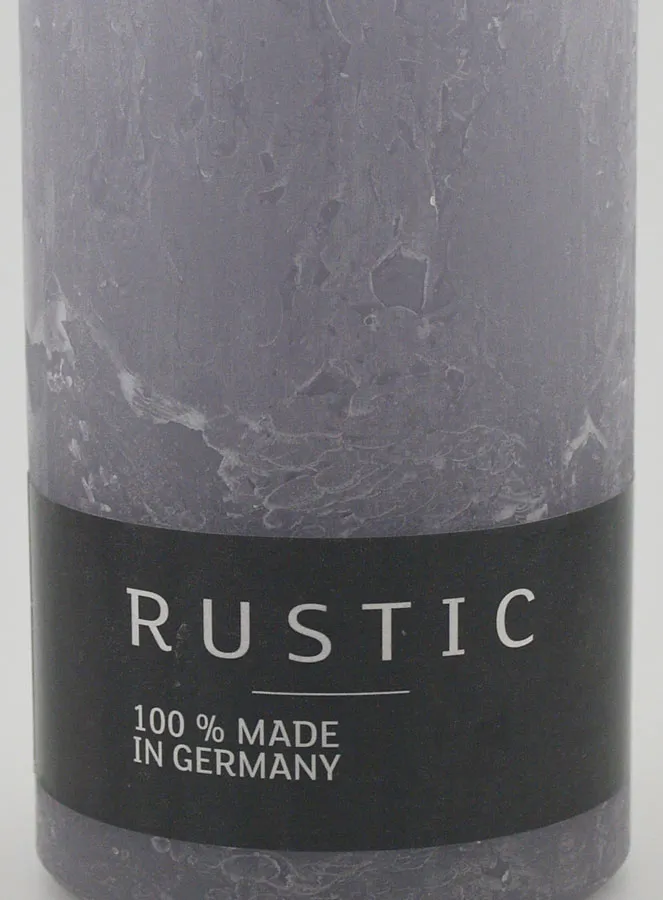Decoratieve Kaars Rustic 38 uur - Grijs (pic 3)