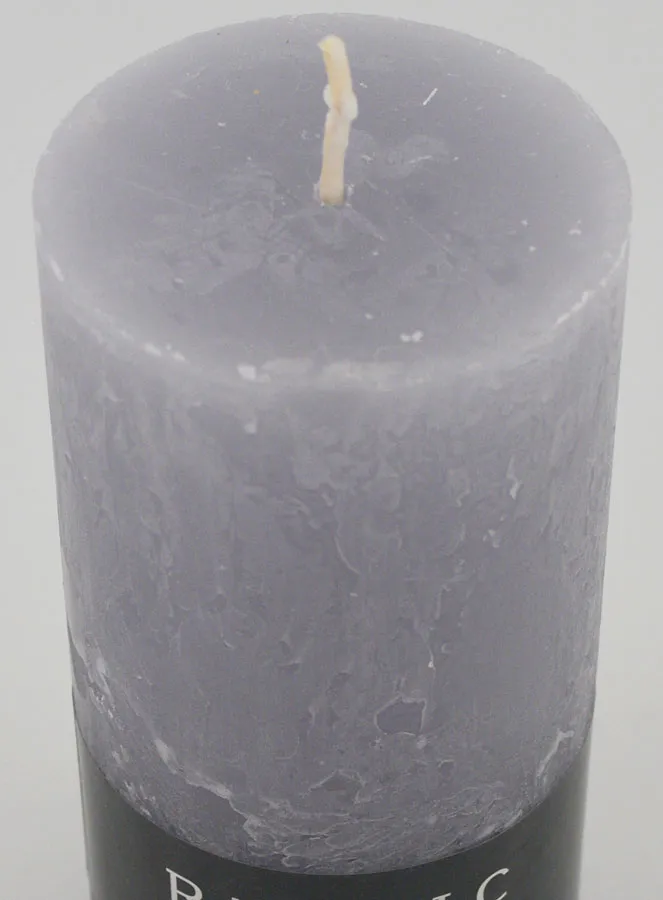 Decoratieve Kaars Rustic 38 uur - Grijs (pic 4)