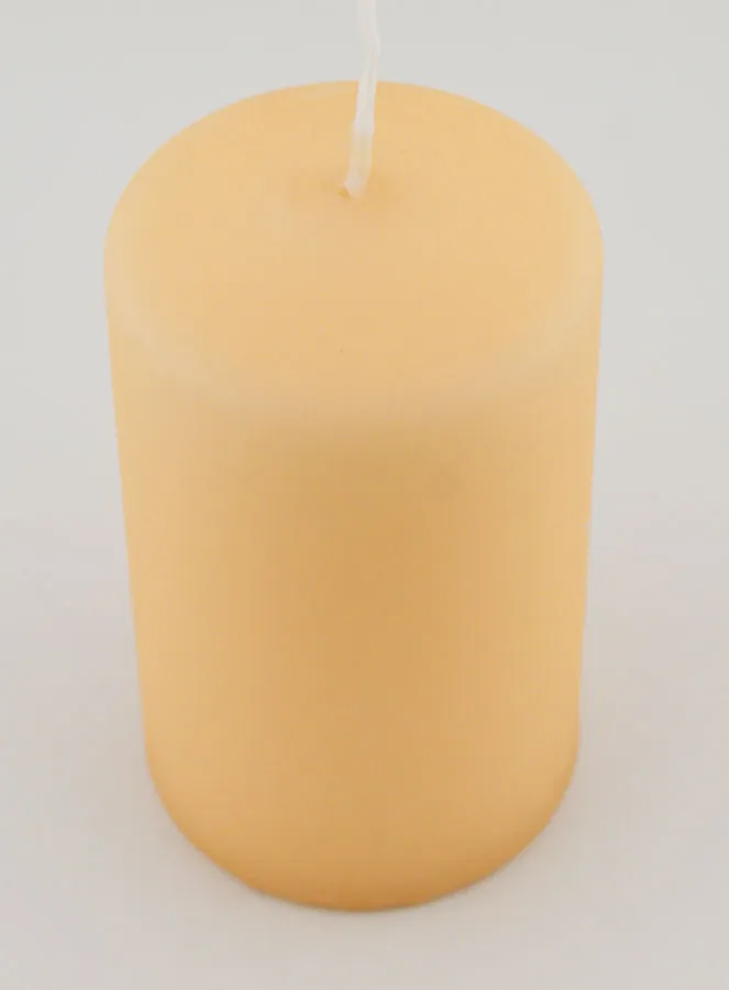 Decoratieve Kaars Mat Fluweel - Crème (pic 2)