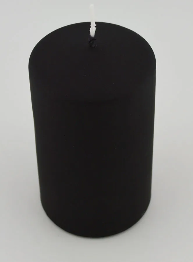 Decoratieve Kaars Mat Fluweel - Zwart (pic 2)