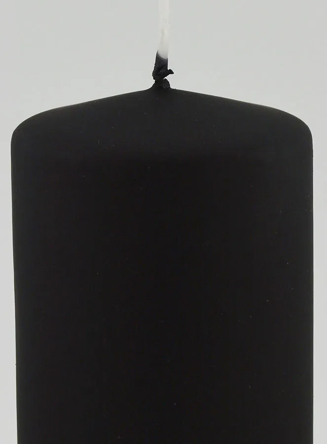Decoratieve Kaars Mat Fluweel - Zwart (pic 3)