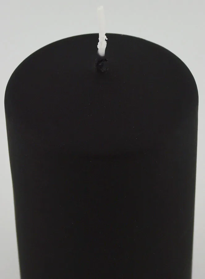 Decoratieve Kaars Mat Fluweel - Zwart (pic 4)