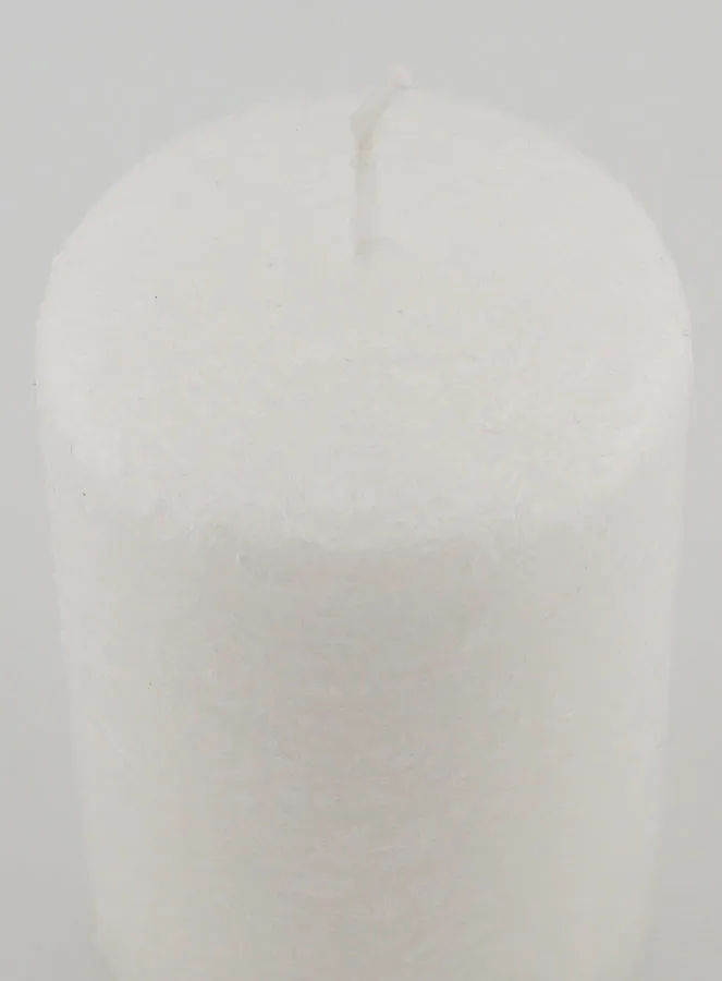 Kerstkaars met Ijs-Effect - Wit (pic 4)