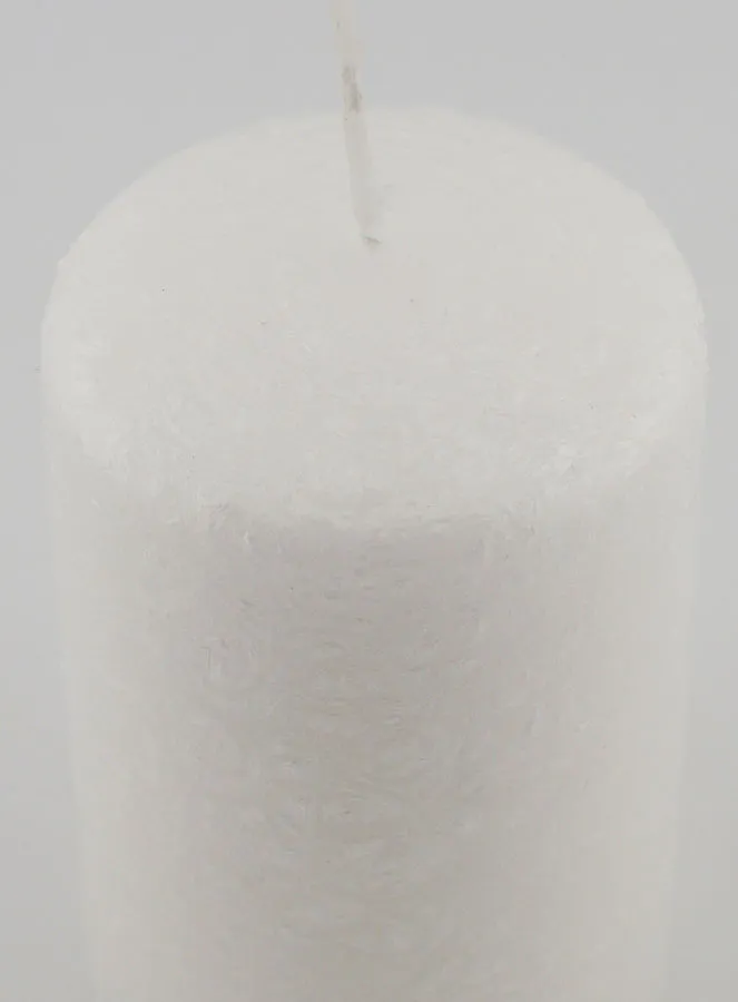 Decoratieve Kaars met Ijs-Effect - Wit (pic 4)