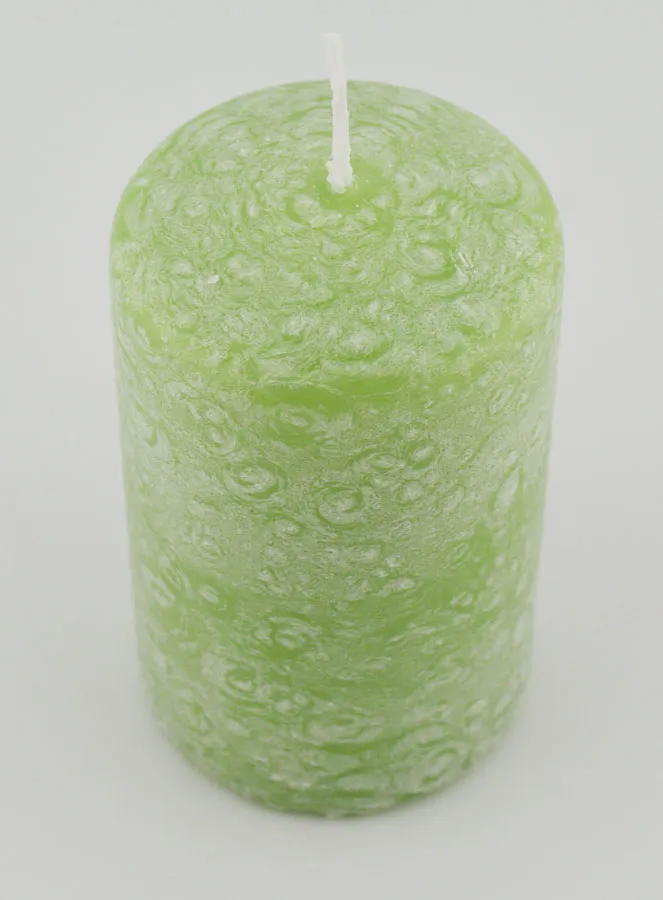 Kerstkaars met Ijs-Effect - Groen (pic 2)