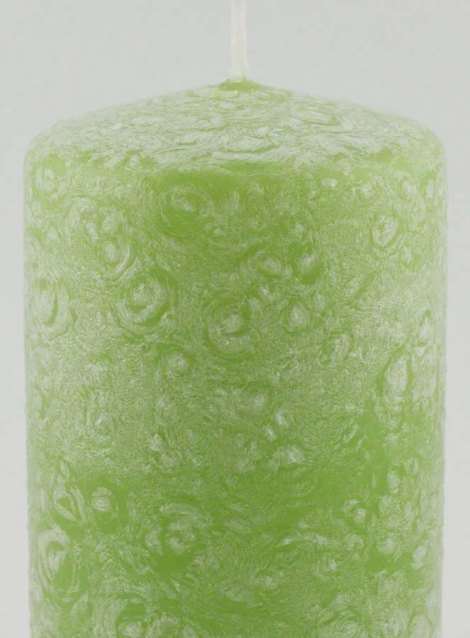 Kerstkaars met Ijs-Effect - Groen (pic 3)
