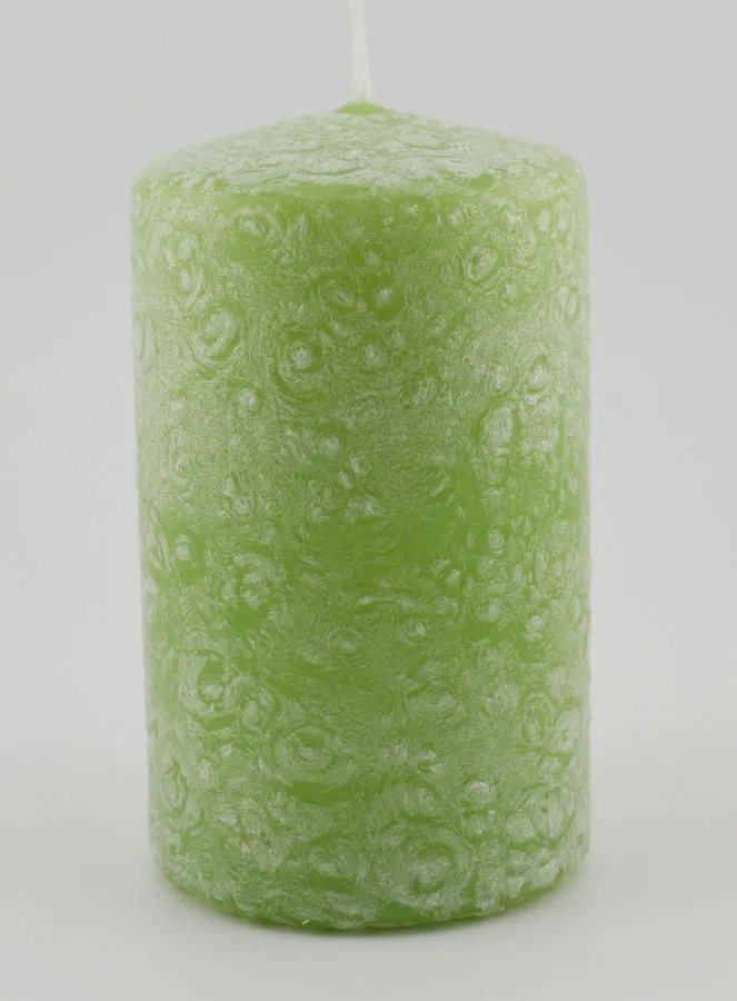 Decoratieve Kaars met Ijs-Effect - Groen (pic 1)