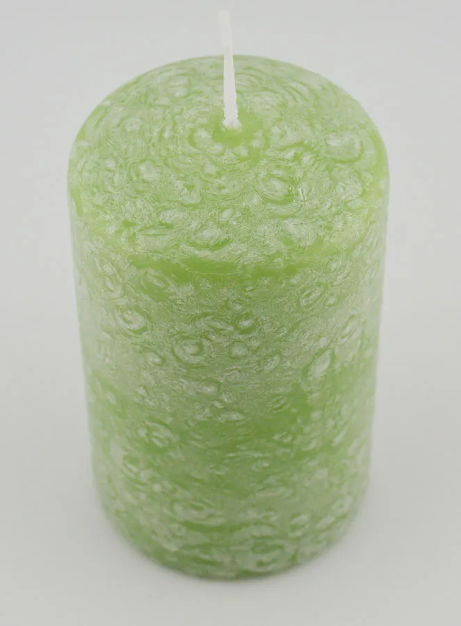 Decoratieve Kaars met Ijs-Effect - Groen (pic 2)