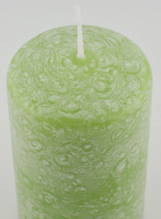 Decoratieve Kaars met Ijs-Effect - Groen (pic 4)