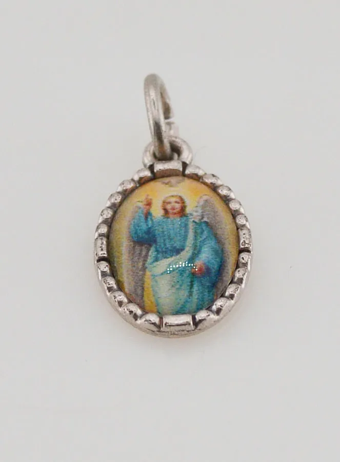 Medaillon met Gedraaide Rand 15 mm - Heilige Gabriël (pic 2)