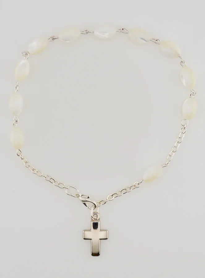 Tientje Armband van Parelmoer - Ovale Kralen (pic 1)