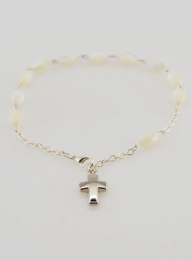 Tientje Armband van Parelmoer - Ovale Kralen (pic 2)