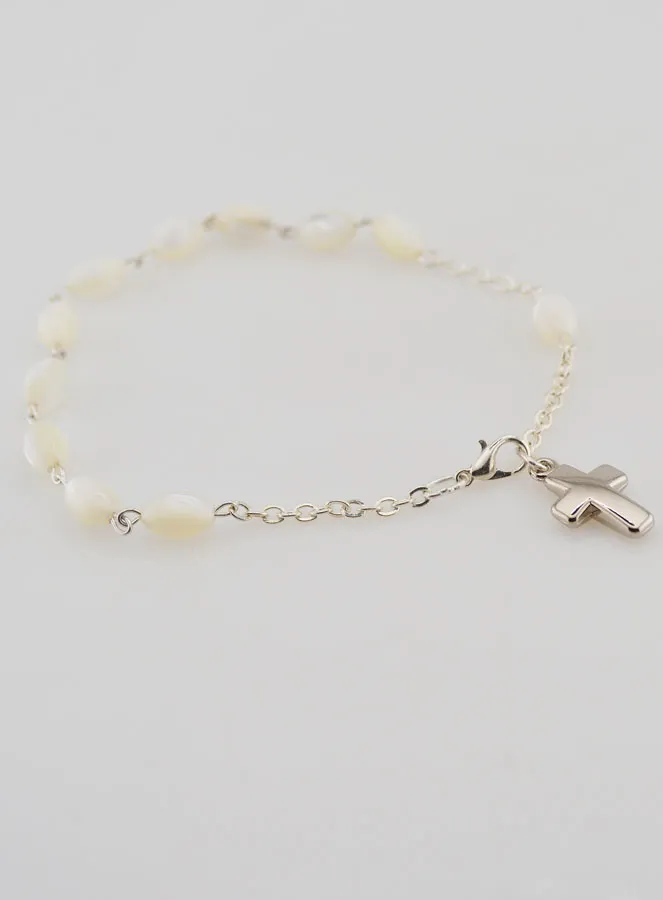 Tientje Armband van Parelmoer - Ovale Kralen (pic 3)