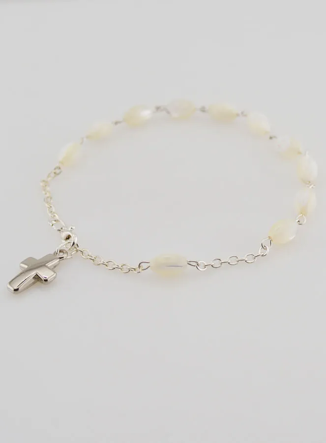 Tientje Armband van Parelmoer - Ovale Kralen (pic 4)