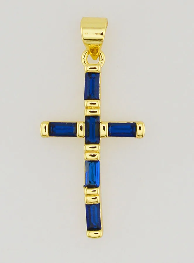 Kruis Hanger Blauw - 23 mm (pic 1)
