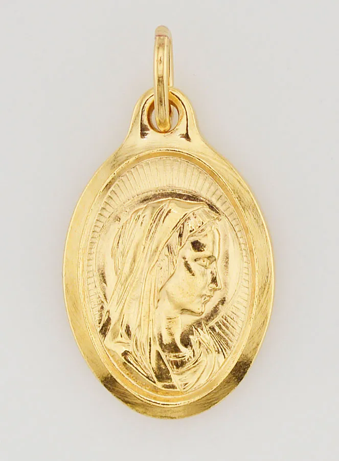 Medaillon Maagd Maria in Profiel - 25 mm (pic 1)