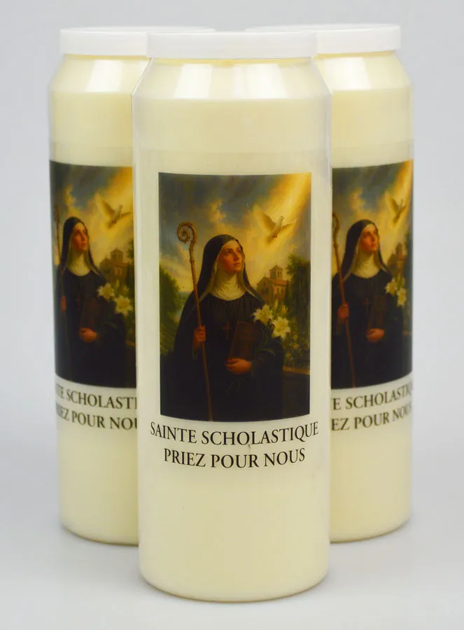 Set 3 Noveenkaarsen tot de Heilige Scholastica (pic 1)