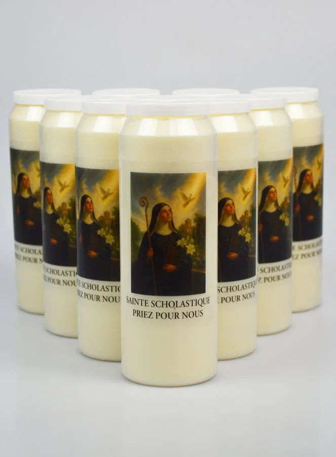 Set 10 Noveenkaarsen tot de Heilige Scholastica (pic 1)