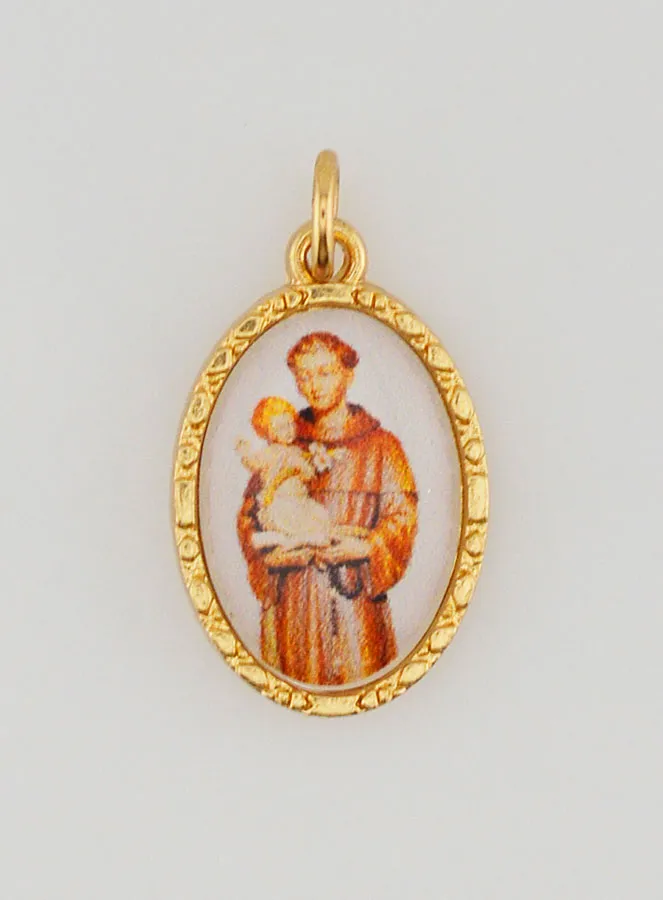 Medaillon met Gedraaide Rand 25mm - Sint Antonius (pic 1)